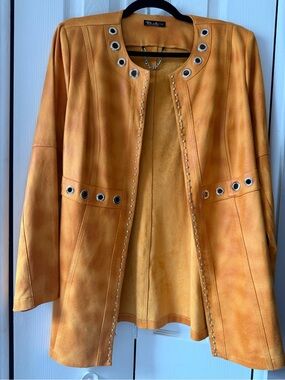 Teddi Eyelet-Trim Jacket